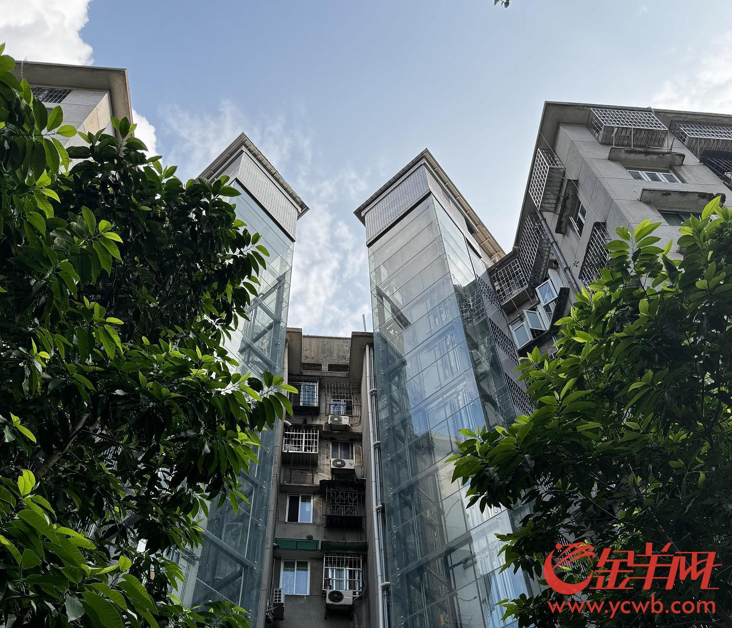 广州市越秀区水荫路34号大院加装电梯成果