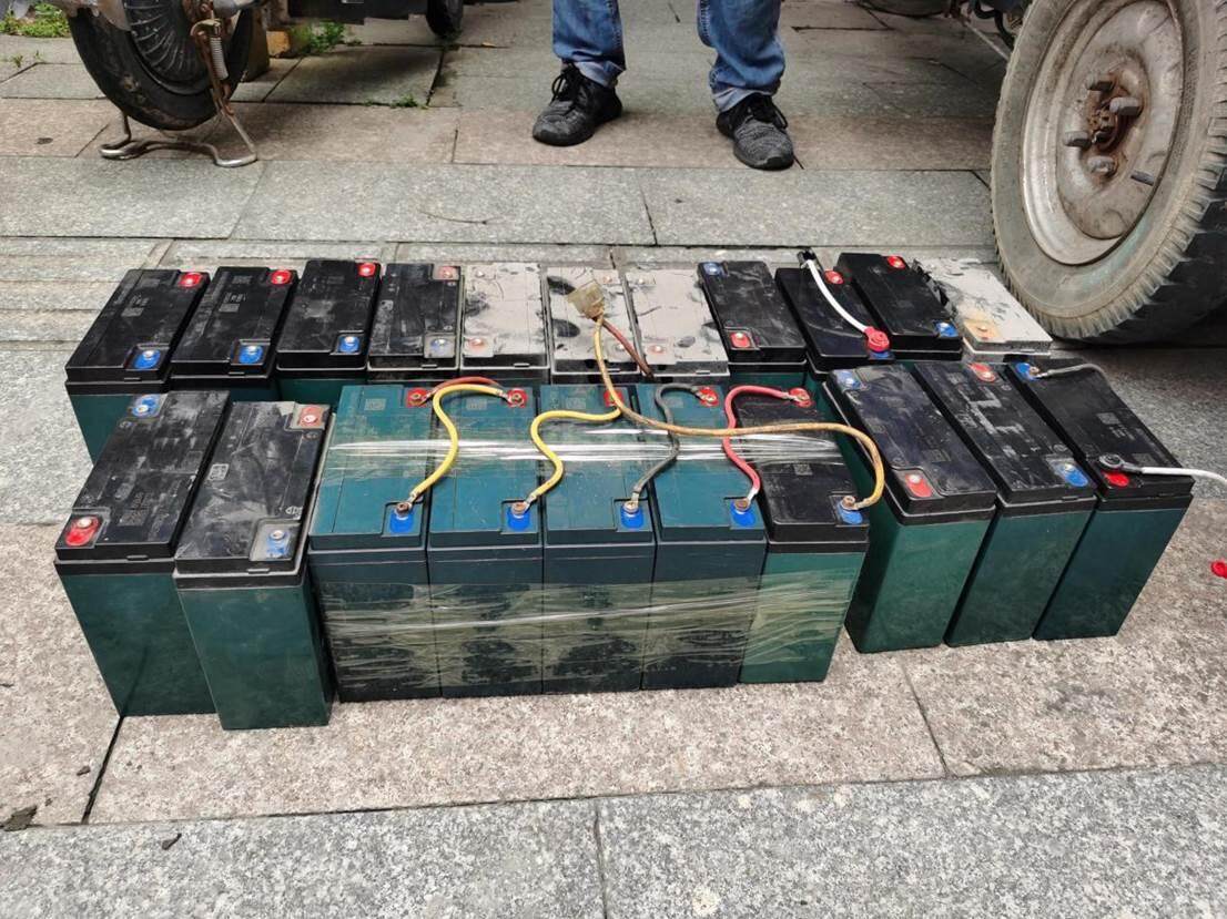 追回的电动自信车电池