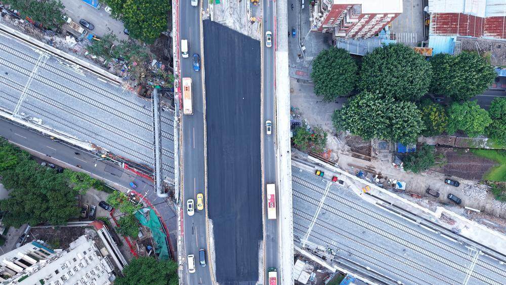 德坭立交开通前画面 德坭立交开通前画面