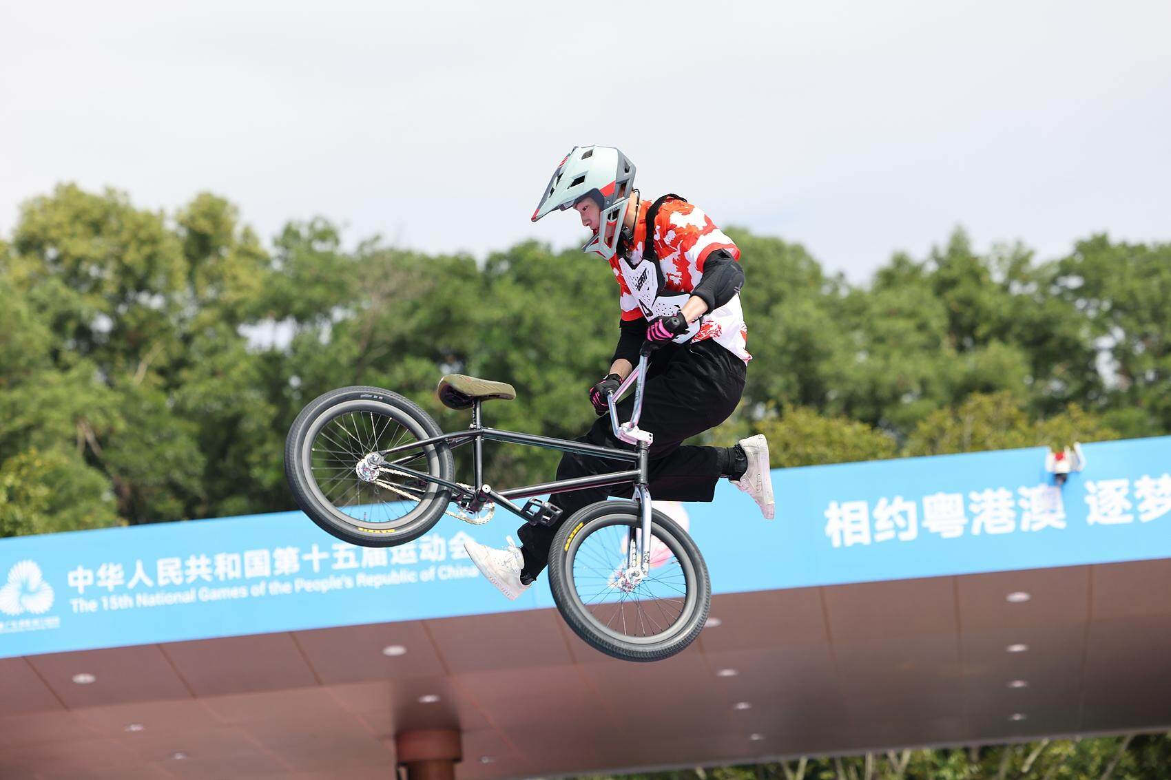  十五运会自由式小轮车比赛现场
