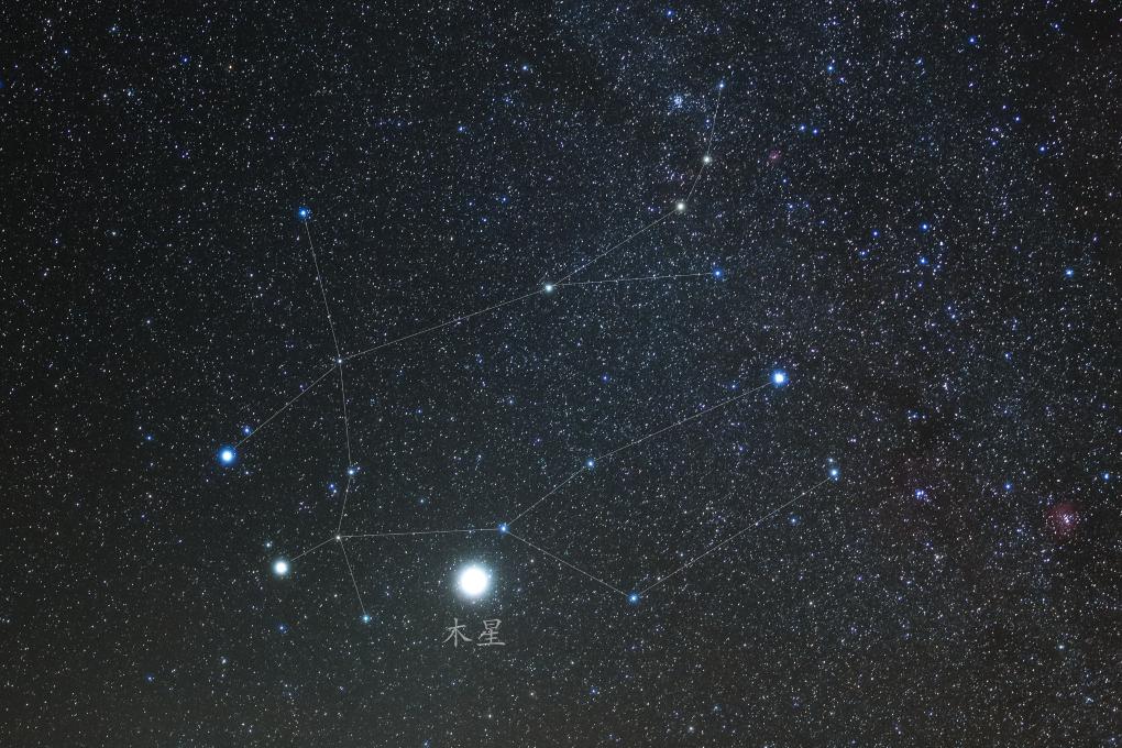 2025年9月21日，在青海冷湖天文台拍摄的双子座和木星。（王晋 摄）