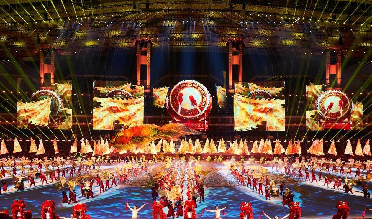 开幕式彩排现场 开幕式彩排现场