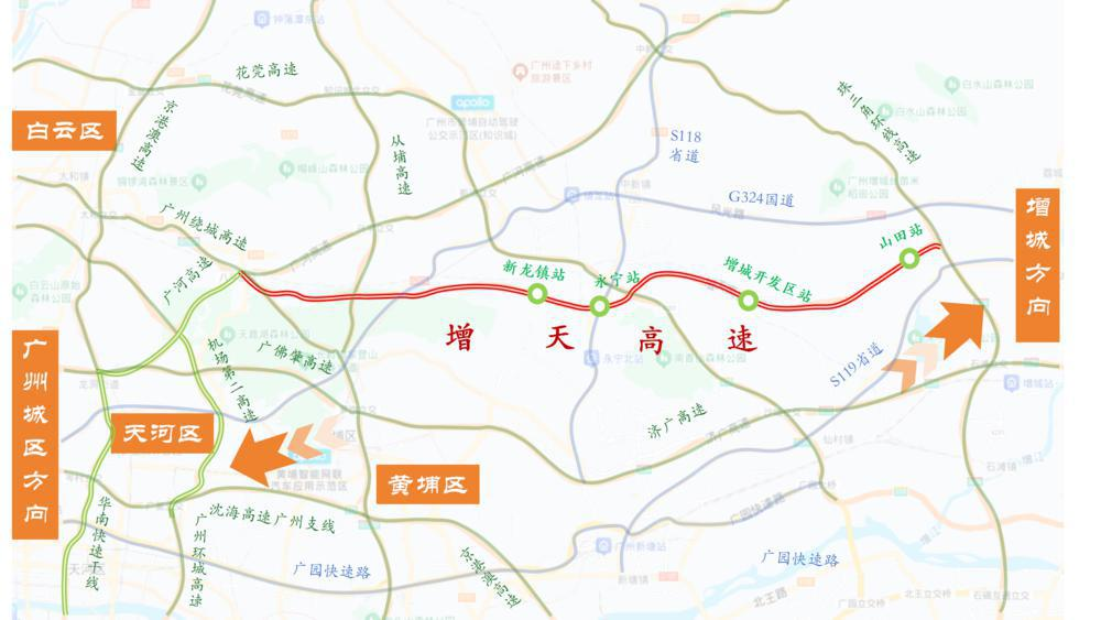增天高速线路示意图 增天高速线路示意图