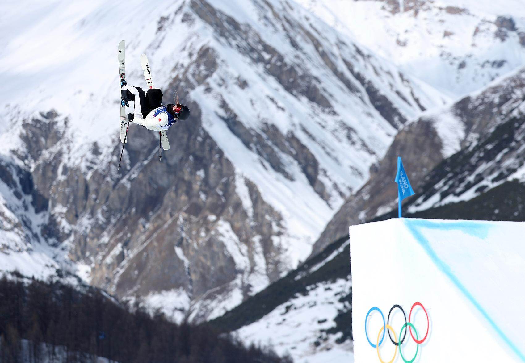 谷爱凌在比赛中