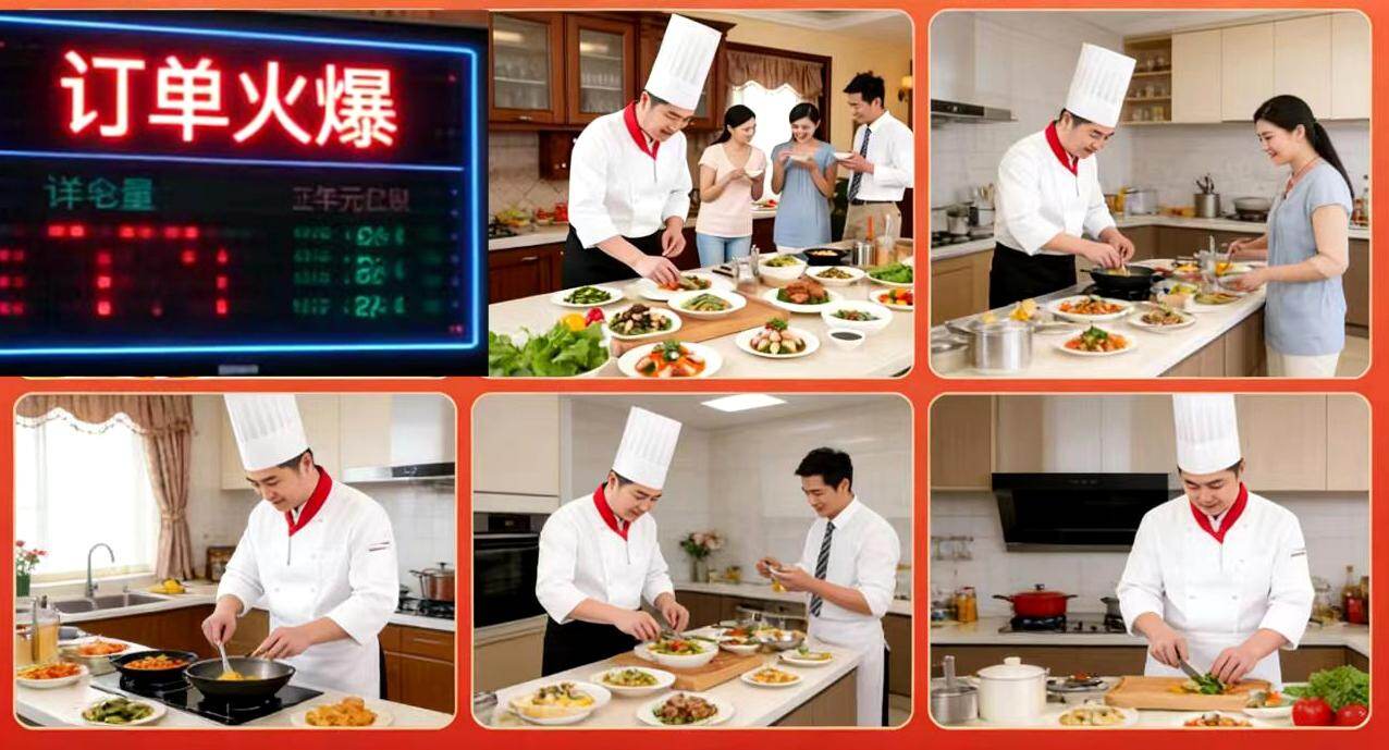 节日家厨让条件允许的家庭有了新选择 AI生图