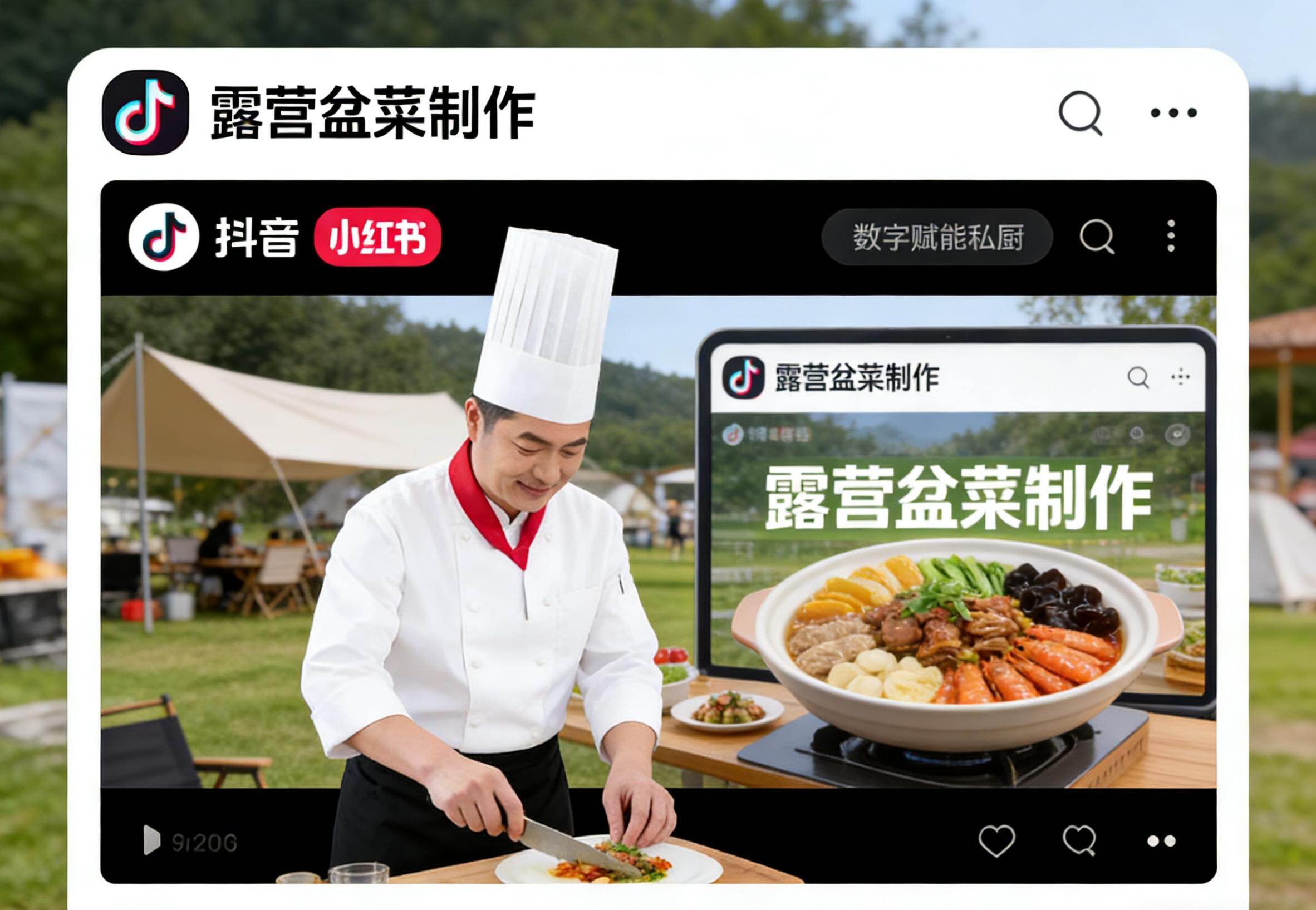 随着科技的发展，郊外吃团年饭成为新风尚  AI生图