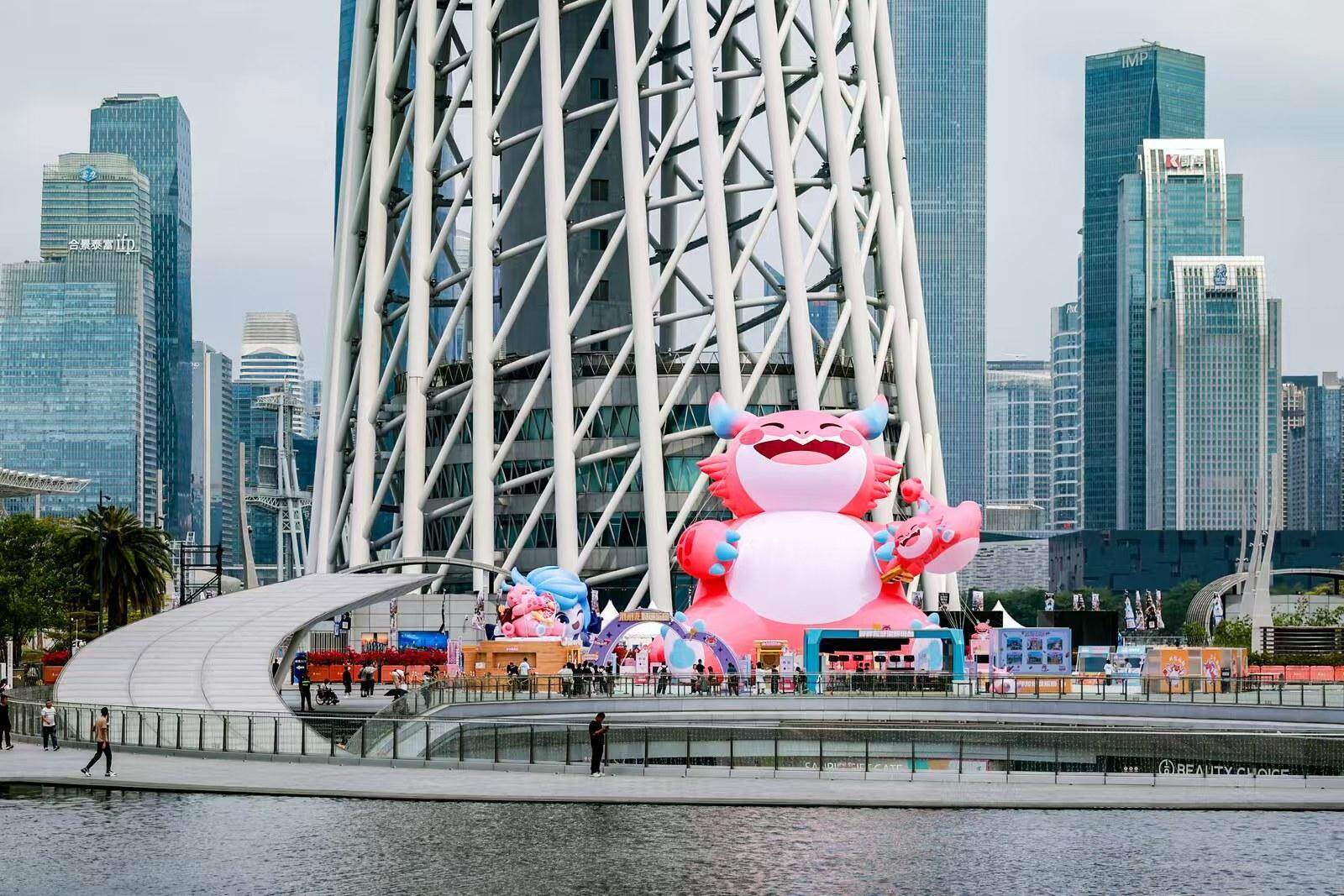 赛事期间，主办方推出“胖胖龙好运乐园”主题活动