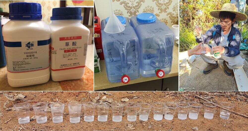 工作人员进行快速滴定实验