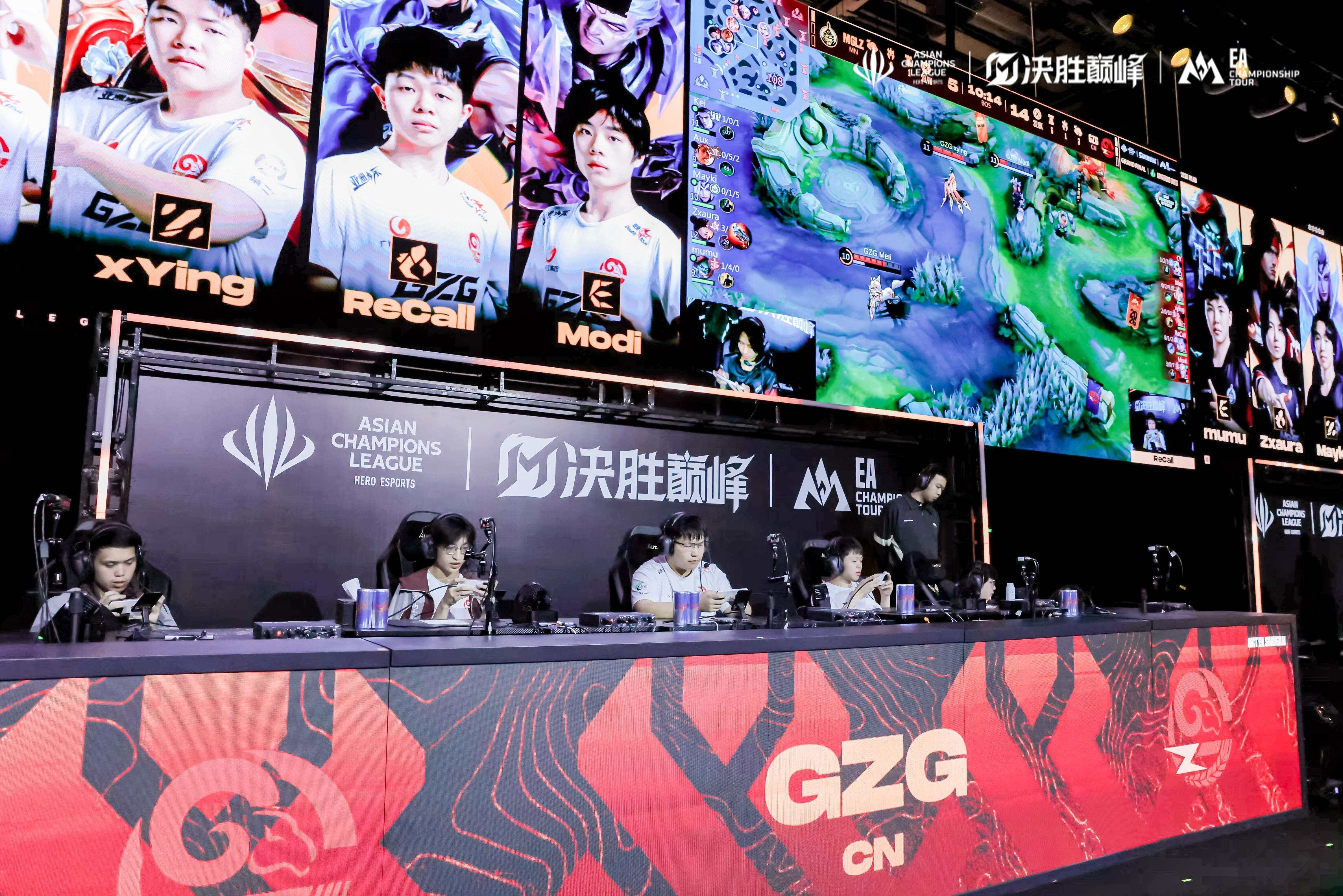 GZG广州电竞队在比赛中 图/赛事方提供 GZG广州电竞队在比赛中 图/赛事方提供