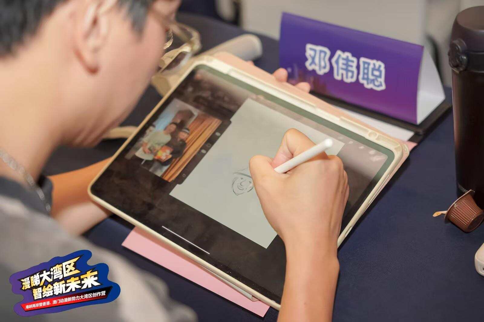 艺术家现场创作
